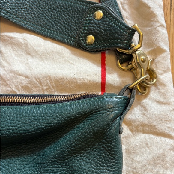 Clare V green moyen messenger bag - Picture 4 of 8